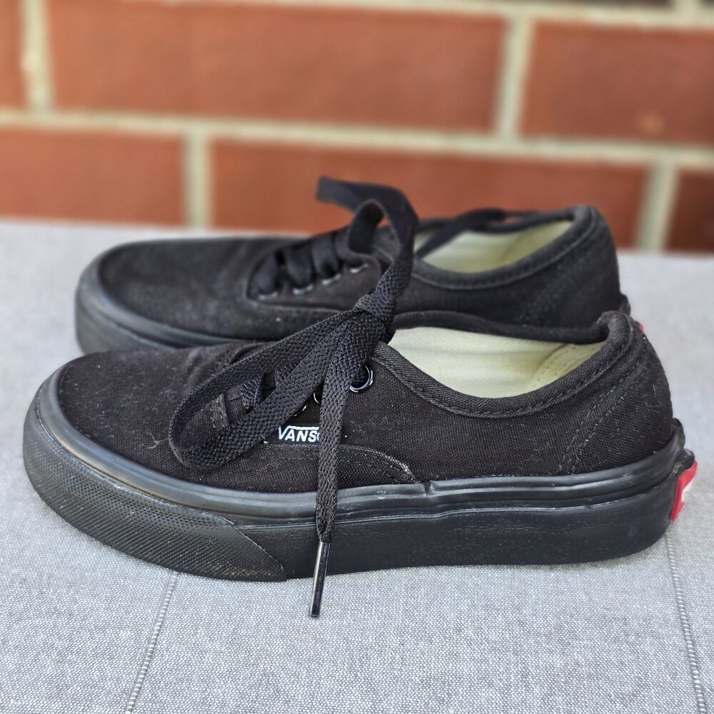 Vans Off The Wall Skate Shoes Mids Sz 11.5 Black on Black Excellent Condition